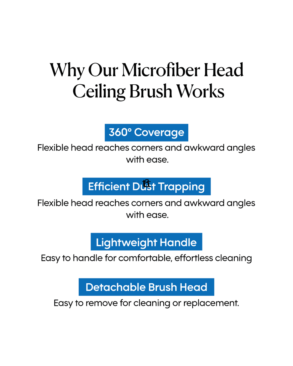 Microfiber Head Ceiling Brush