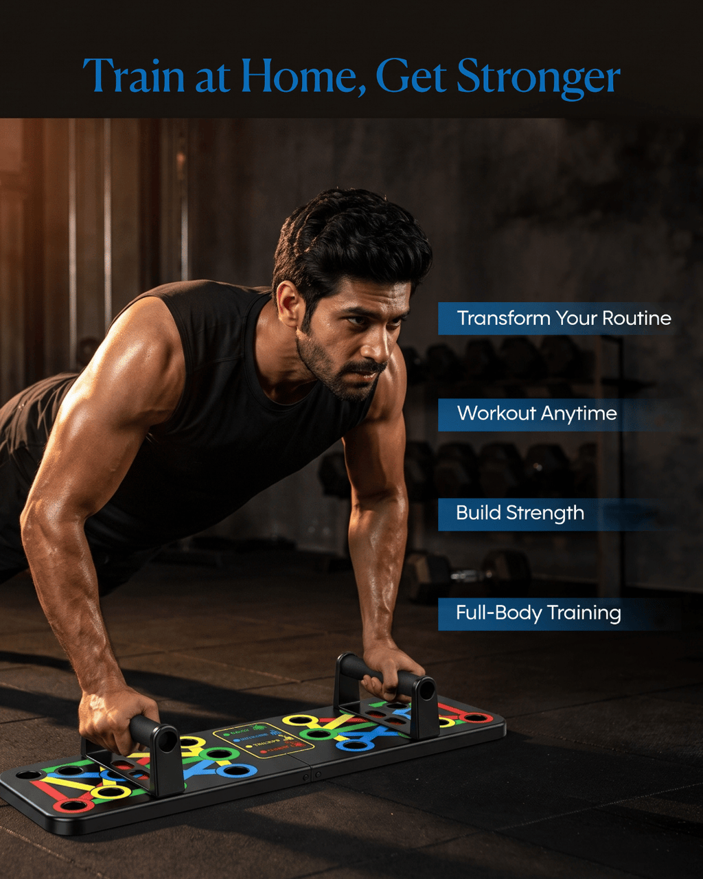 Multipurpose (16 in 1) function Push Up Board