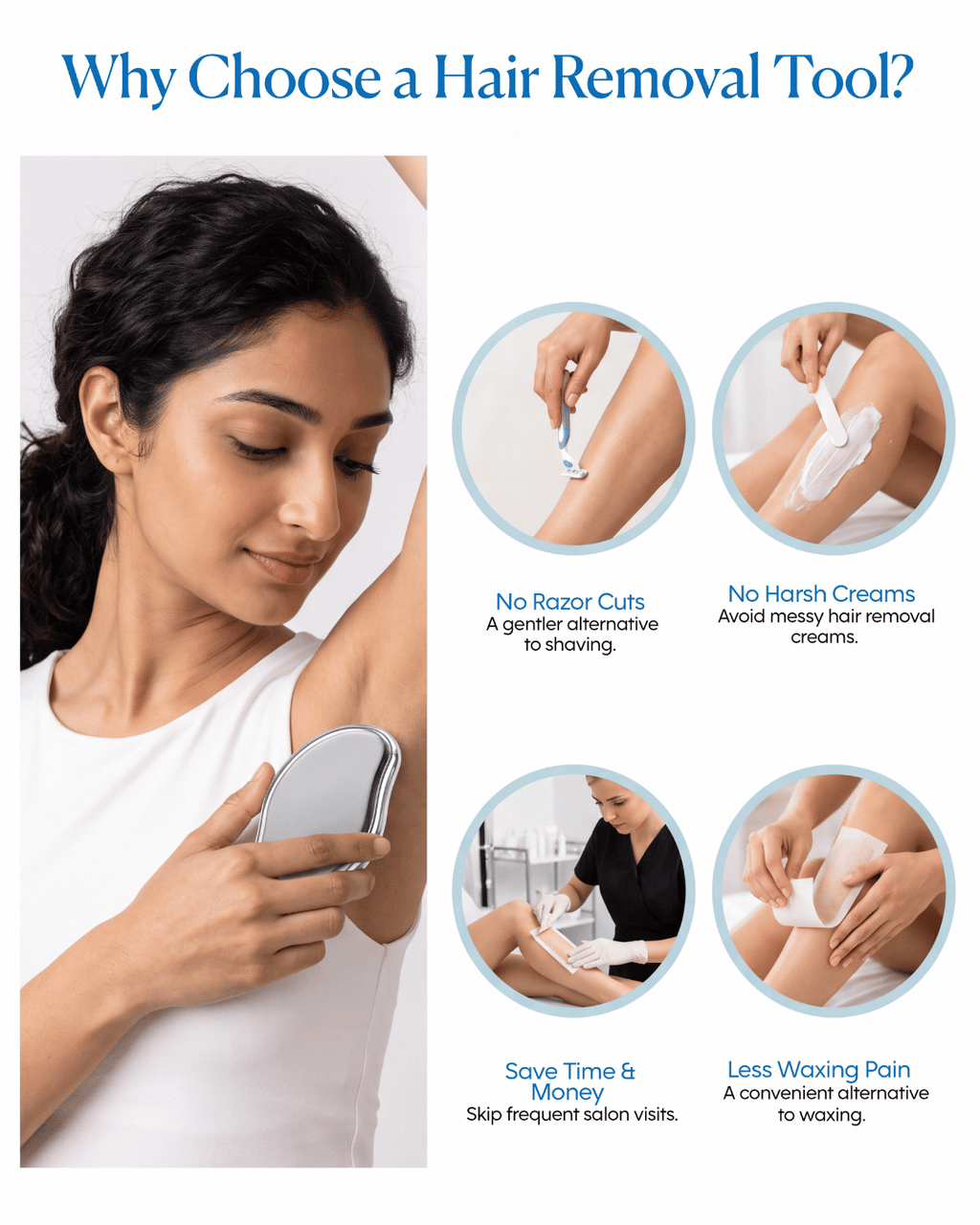 Crystal Hair Eraser for Women