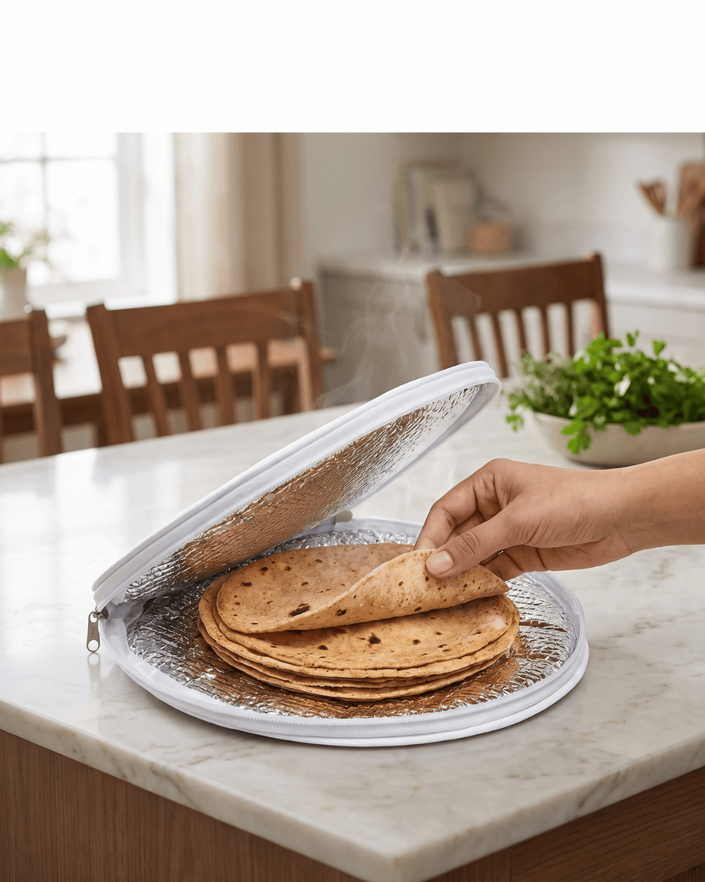 Insulated Roti Cover with Zipper