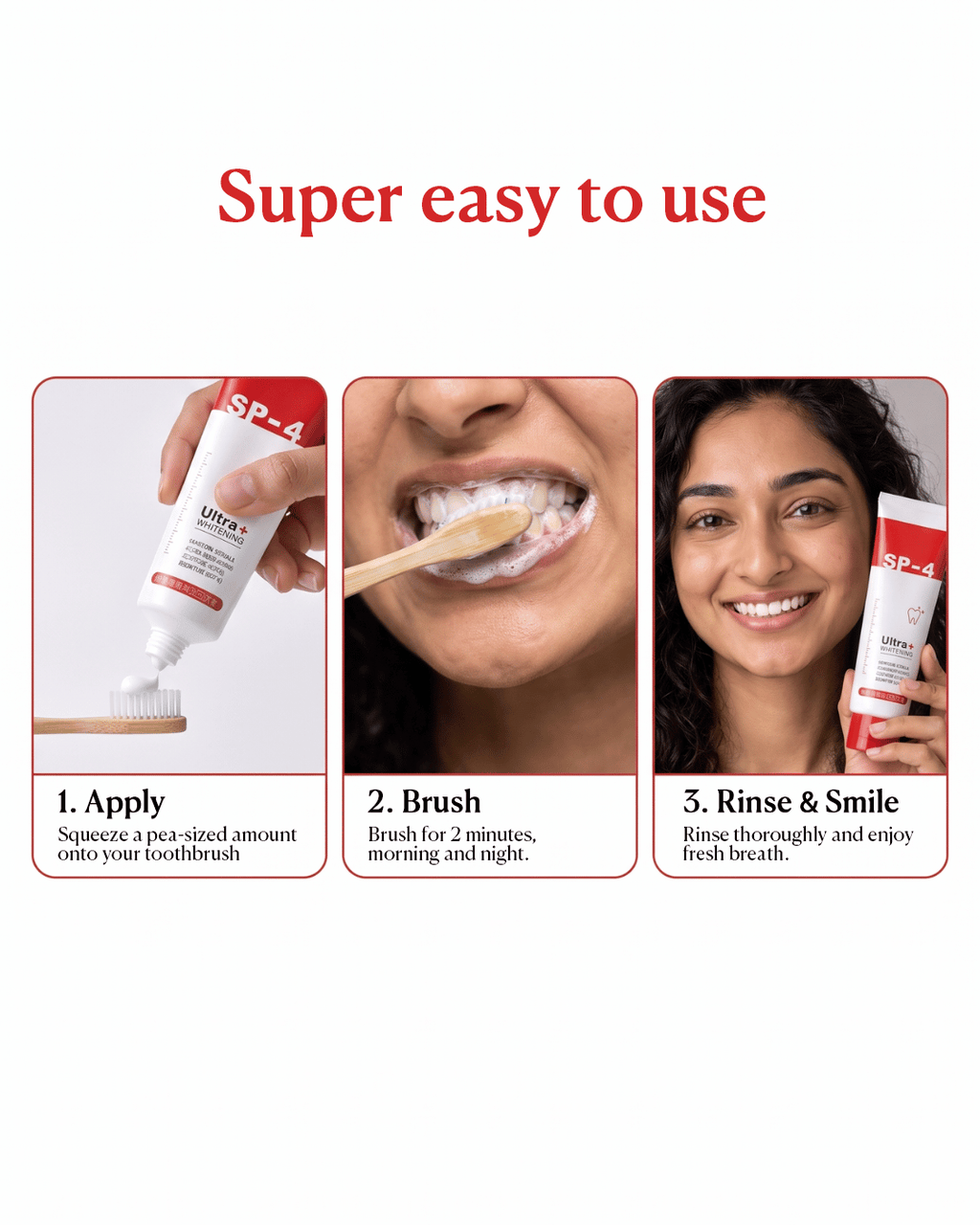SP-4 Probiotic Brightening & Cleansing Toothpaste(Pack of 2)