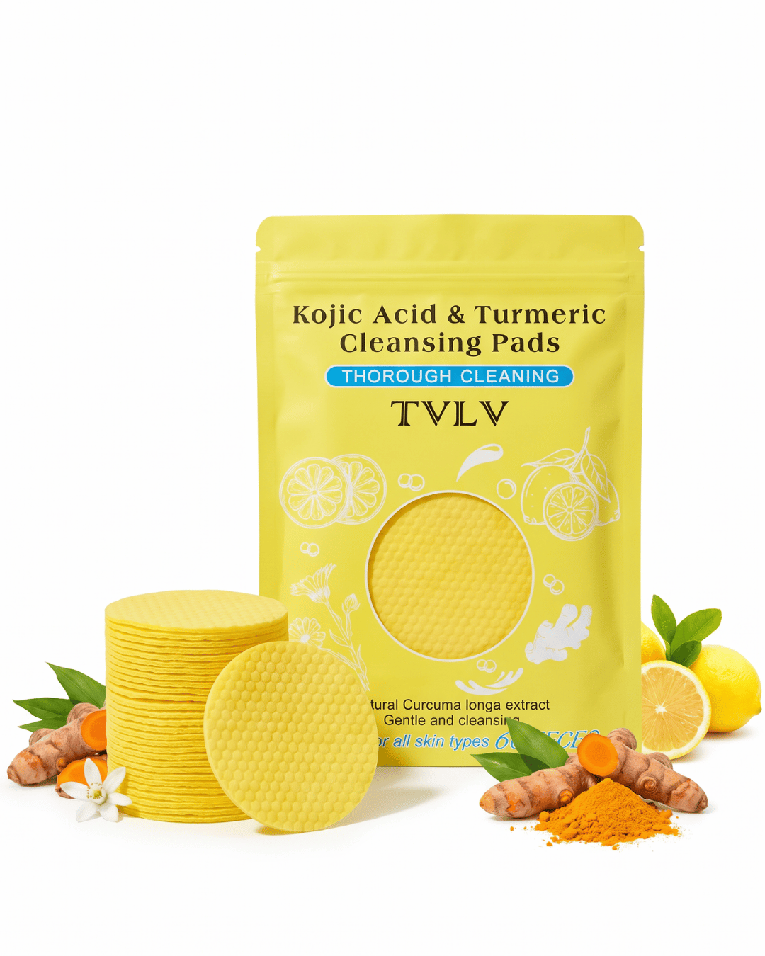 Kojic Acid and Turmeric Cleansing Pads
